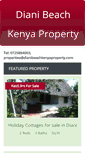 Mobile Screenshot of dianibeachkenyaproperty.com