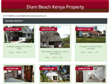 Tablet Screenshot of dianibeachkenyaproperty.com